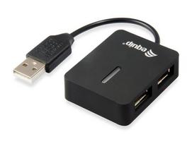 Equip 4-Port USB 2.0 Hub - 4x USB 2.0 Travel Version 480Mbps