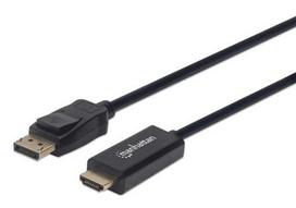 Manhattan 1080p DisplayPort to HDMI cable black 1.8