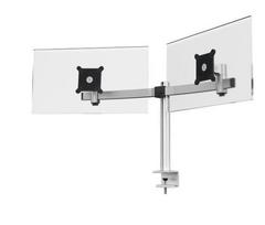 Durable Monitor holder PRO 2 Mon. Silver desk clamp
