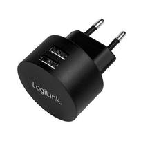 Logilink USB 2-Port Adapter, 10.5W, Fast Charging, sch