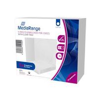 MediaRange Transparent CD case for 2 discs, 10.4mm, tray 5pcs