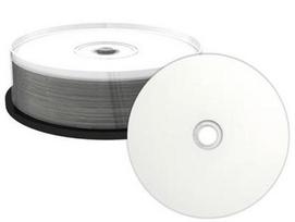 MediaRange BD-R 25GB 6x fully printable white 25pcs Cakebox