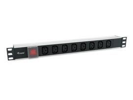 Equip 19" power strip 8xIEC C13+switch-St.IEC320 C14