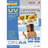 Genie Laminated folders 25 A4 sheets with UV protection 125 Mic.