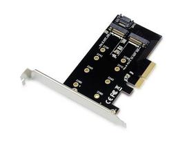 Conceptronic M.2 PCIe Card 2-Port M.2 SATA/M.2 NVMe