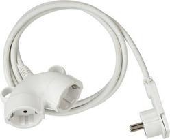Brennenstuhl Extension cable 10m white double coupling