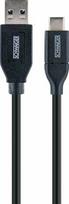 Schwaiger USB Cable 3.0 Type A to 3.1 Type C, 0.15m Black