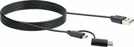 Schwaiger USB Cable 3.1 St. C-2.0 Micro B 1.00m Black