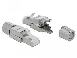 Delock RJ45 connector Cat.6A STP tool-free