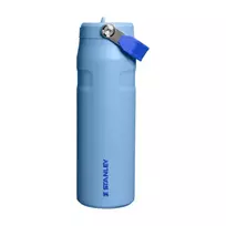Stanley Thermos bottle with straw—the IceFlow Bottle Flip Straw 2.0, 0.71L, light blue