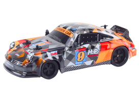 RC nuotolinio valdymo automobilis 1:18 su guminiais ratais driftui oranžinis