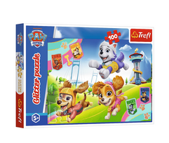 Dėlionė su blizgučiais 100 detalių Paw Patrol Shimmering Pups Trefl 1483