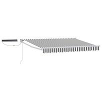 Elektrinė ištraukiama pavėsinė Antracito ir baltos 35 x 2 m