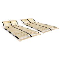 Grotelės lovoms su 28 lentjuostėmis 2vnt 70x200cm 7 zonos
