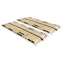 Grotelės lovoms su 28 lentjuostėmis 2vnt 80x200cm 7 zonos