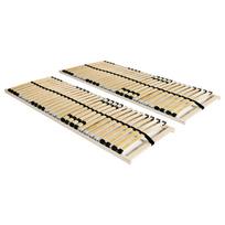 Grotelės lovoms su 28 lentjuostėmis 2vnt 90x200cm 7 zonos
