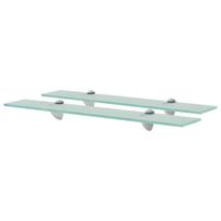 Pakabinamos lentynos 2vnt 60x10cm stiklas 8mm (243757x2)