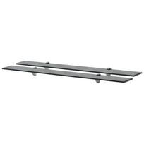 Pakabinamos lentynos 2vnt 90x10cm stiklas 8mm (243768x2)