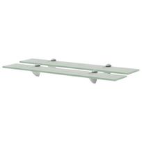 Pakabinamos lentynos 2vnt 60x10cm stiklas 8mm (243773x2)