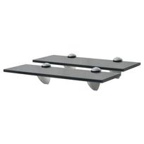 Pakabinamos lentynos 2vnt 30x20cm stiklas 8mm (243786x2)