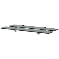 Pakabinamos lentynos 2vnt 70x20cm stiklas 8mm (243790x2)