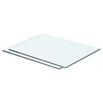 Lentynos 2vnt skaidrios 40x25cm stiklo plokštė (243815x2)