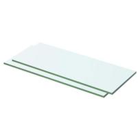 Lentynos 2vnt skaidrios 50x15cm stiklo plokštė (243818x2)