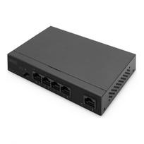 Komutatorius Digitus 4 Port Gigabit PoE Switch DN-95330-1 10/100/1000Mbps (RJ-45), Unmanaged, Desktop, Ethernet LAN (RJ-45) ports 4