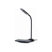 Šviestuvas su belaidžiu įkrovikliu Gembird TA-WPC10-LED-01 Desk lamp with wireless charger, Black Cold white, warm white, natural 2893-7072 K Phone o