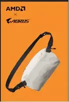 Gigabyte AORUS AMD | Krepšys per petį | Pilkos spalvos