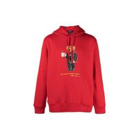 Polo Ralph Lauren FW22 Logotipo Meškos Spaudinio Gobtuvėlis Vyriški Gobtuvėliai Raudona 710892463-001 XXL
