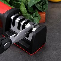 Nešiojamas 4-in-1 lauko galąstuvas: Deimantas, Volframas, Keramika, Žirklės Four-stage sharpener [OPP bag]