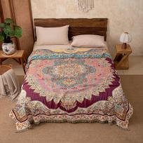 Brangdy Lyocell 4-Layer Gauze Tassel Blanket