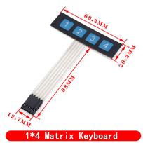 4 12 16 20 Key Button Membrane Switch 1x4 3x4 4x4 4x5 Keys Matrix Array Keyboard Keypad Control Panel DIY Kit For Arduino 1PCS