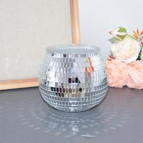 Creative Disco Ball Flower Pot Home Decoration Silver Mirror Glass Disco Ball Plant Holder Round Flower Vase Home balta
