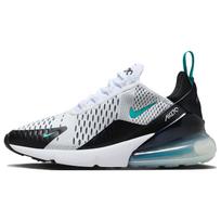 Nike Air Max 270 AH6789-115 kedai moterims, odiniai, juodi ir sidabriniai. 37.5