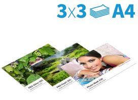 Fomei popierius A4/3x3 Trial pack of Gloss & Pearl 265 + Photo Matt 230