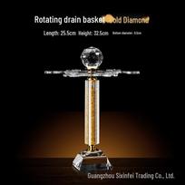 Rotating Wine Decanter and 6-Glass Rack Set