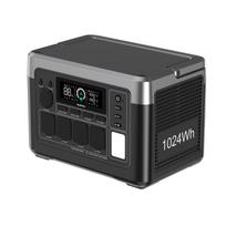 OUKITEL P1000 PLUS Nešiojama elektrinė, 1800W 1024Wh Saulės generatorius su LiFePO4 baterija, Greitas įkrovimas, Išmanus valdymas programėle lauko reikmėms juoda
