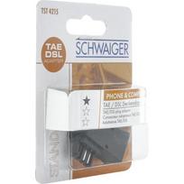 Schwaiger TAE-F RJ45 Socket Adapter