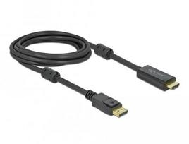Delock DisplayPort 1.2  HDMI Cable 4K 60Hz 3m active black