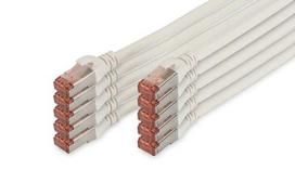 Digitus CAT 6 S/FTP Patch Cable, 10 pieces, 0.5m, white