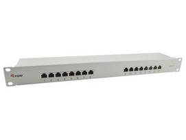 Equip 19" Patch Panel 16xRJ45 Cat6 FTP 1U 250MHz RAL7035