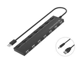 Conceptronic 7-Port USB 2.0 Hub - 7x USB 2.0/DC over the network, software