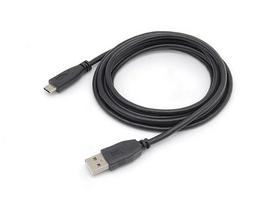 Equip USB-A 2.0 to C 3A cable, 3.00m, black, St/Steel