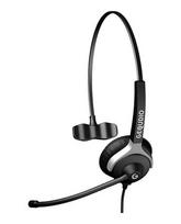 GEQUDIO Headset 1-Ear for Yealink, Snom, Grandstream with Cable