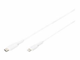 Digitus Data/Charge cable, USB-C - Lightning, MFI 1.0m