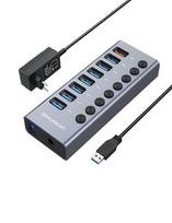 GRAUGEAR USB HUB 7x USB 3.0 Ports + 1 USB Fast Charger retail