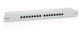Equip 19" Patch Panel 16xRJ45 Cat6 FTP 1U 250MHz RAL7035