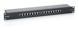 Equip 19" Patch Panel 16xRJ45 Cat6 FTP 1U 250MHz RAL9005